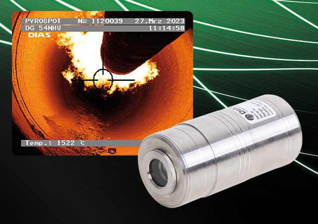 氫氣火焰測溫儀, 氨氣火焰紅外測溫儀 Special pyrometers PYROSPOT DG 54NHV for temperature measurement of flames based on hydrogen, ammonia and hydrocarbons